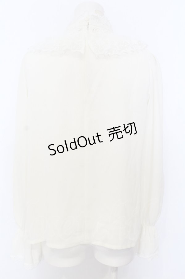 画像4: Moi-meme-Moitie / フラワーレースカットソー 2 オフホワイト O-25-07-11-024-MO-TO-IG-OS (4)