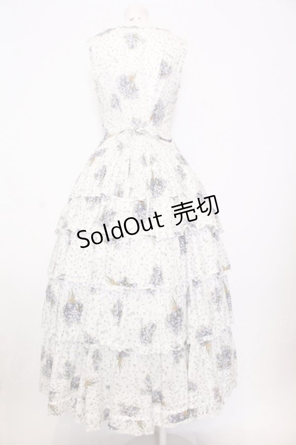 画像4: PINK HOUSE / ブルーフラワリーノースリーブワンピース  シロ O-25-07-11-027-LO-OP-IG-OS (4)