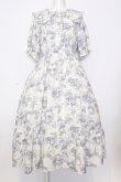 画像1: m petit by misako / トワルドジュイワンピース L ブルー O-25-07-11-031-LO-OP-OW-OS (1)