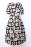 画像1: Jane Marple / Cherry labels Colette dress ドレス M クロ O-25-07-11-047-JM-OP-IG-OS (1)