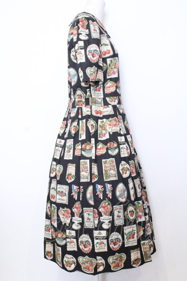 画像2: Jane Marple / Cherry labels Colette dress ドレス M クロ O-25-07-11-047-JM-OP-IG-OS (2)