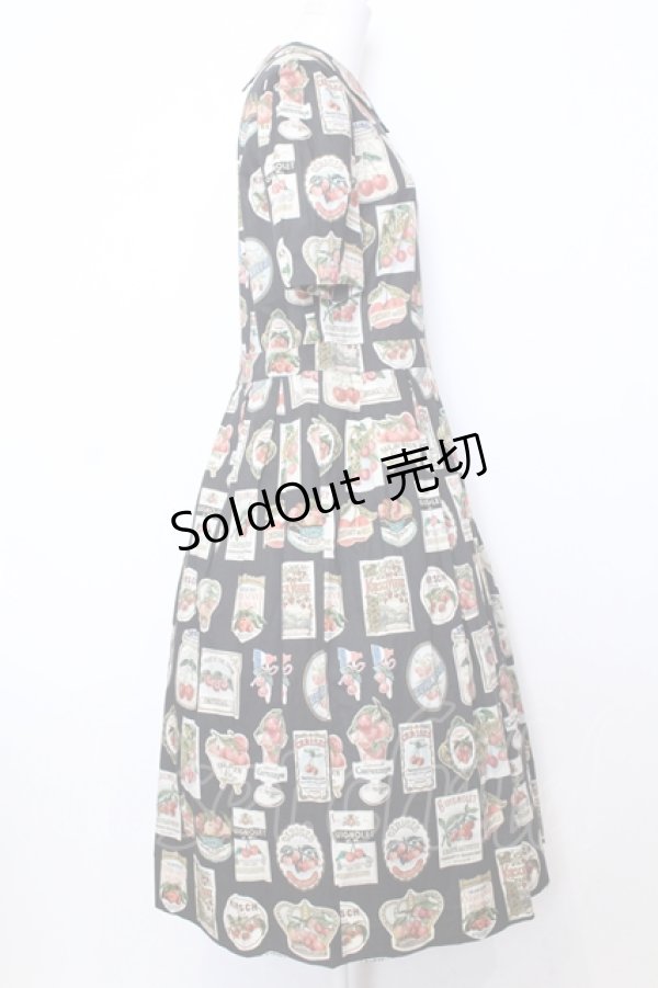 画像2: Jane Marple / Cherry labels Colette dress ドレス M クロ O-25-07-11-047-JM-OP-IG-OS (2)