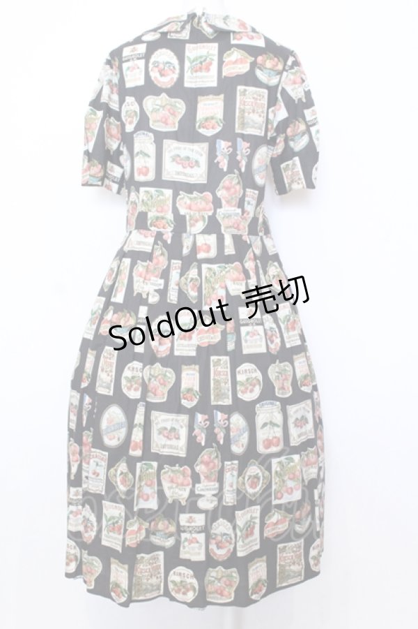 画像3: Jane Marple / Cherry labels Colette dress ドレス M クロ O-25-07-11-047-JM-OP-IG-OS (3)
