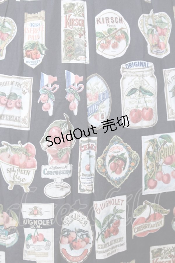 画像4: Jane Marple / Cherry labels Colette dress ドレス M クロ O-25-07-11-047-JM-OP-IG-OS (4)