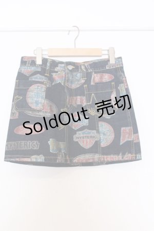 画像: HYSTERIC GLAMOUR / グリッターラベルデニムスカート F インディゴ O-25-07-11-059-PU-SK-YM-ZT064