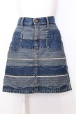 画像1: HYSTERIC GLAMOUR / ウミヘビデニムスカート S インディゴ O-25-07-11-060-PU-SK-YM-OS (1)
