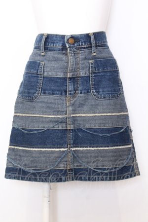 画像: HYSTERIC GLAMOUR / ウミヘビデニムスカート S インディゴ O-25-07-11-060-PU-SK-YM-OS