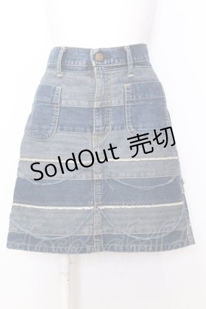 画像: HYSTERIC GLAMOUR / ウミヘビデニムスカート S インディゴ O-25-07-11-060-PU-SK-YM-OS