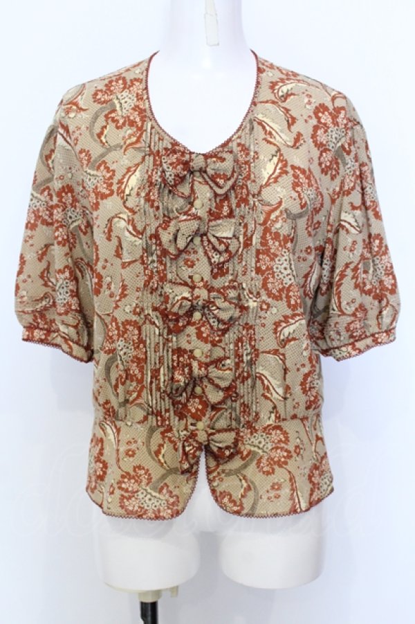 画像1: KANEKO ISAO / フェザードットブラウス  ベージュ O-25-07-11-008-EL-BL-IG-ZI (1)