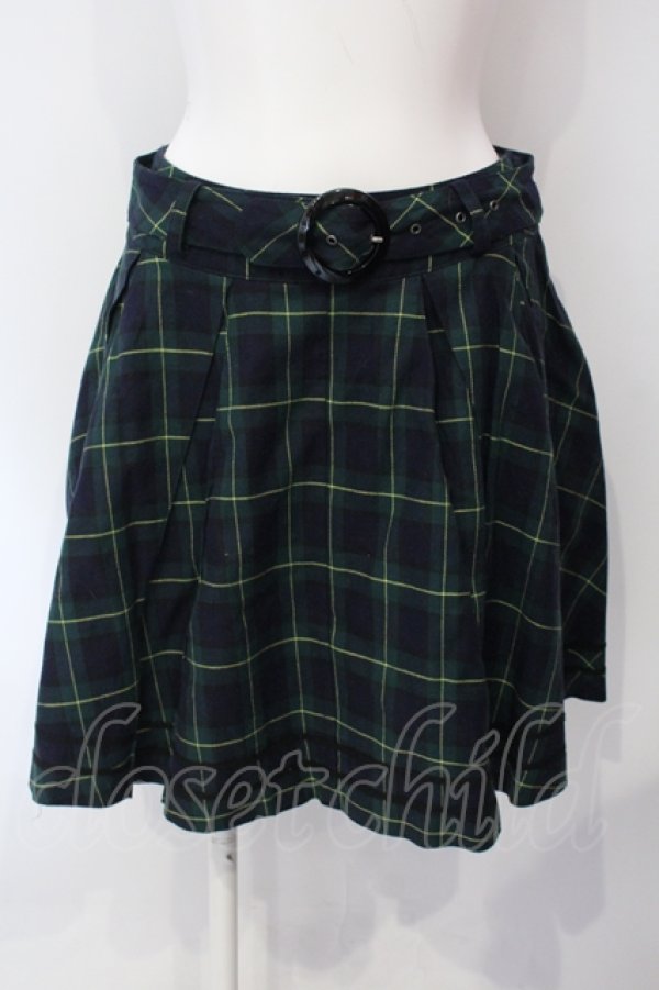 画像1: metamorphose / スクールスカート（ミニ）  グリーン O-25-07-12-029-ME-SK-IG-ZT465 (1)