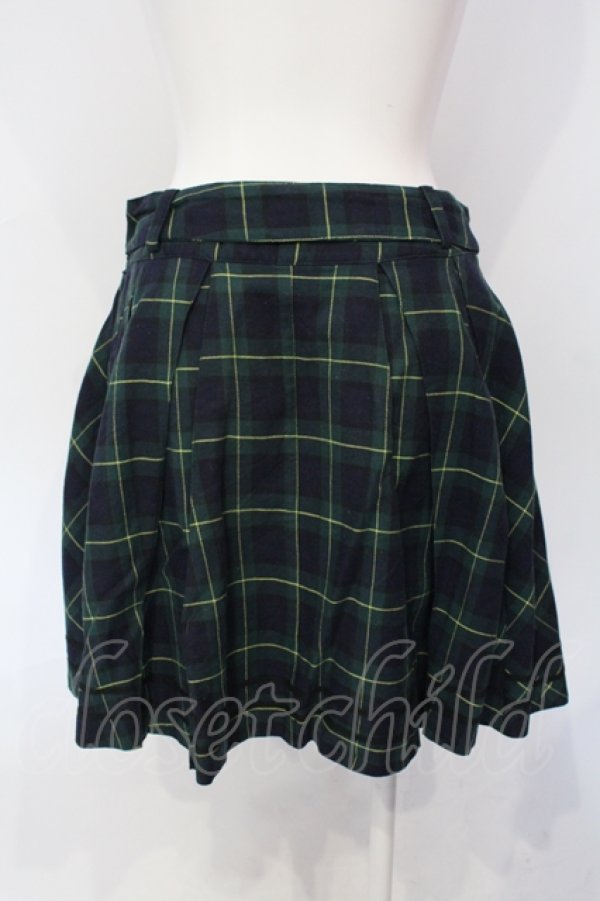 画像3: metamorphose / スクールスカート（ミニ）  グリーン O-25-07-12-029-ME-SK-IG-ZT465 (3)