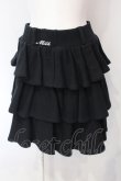 画像1: MILK / ロゴ刺繍スウェットティアードスカート  クロ O-25-07-12-032-ML-SK-IG-OS (1)