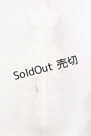 画像: Vallee lys / Nocturne Tulle Jumper Skirt　ジャンパースカート  ホワイト O-25-07-12-036-GO-OP-OW-OS