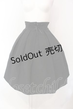 画像: Innocent World White / 編み上げタックスカート M クロ O-25-07-12-042-IW-SK-OW-OS