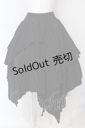 画像: Sheglit / レイヤードリブスカート M ブラック O-25-07-12-052-EL-PA-OW-OS