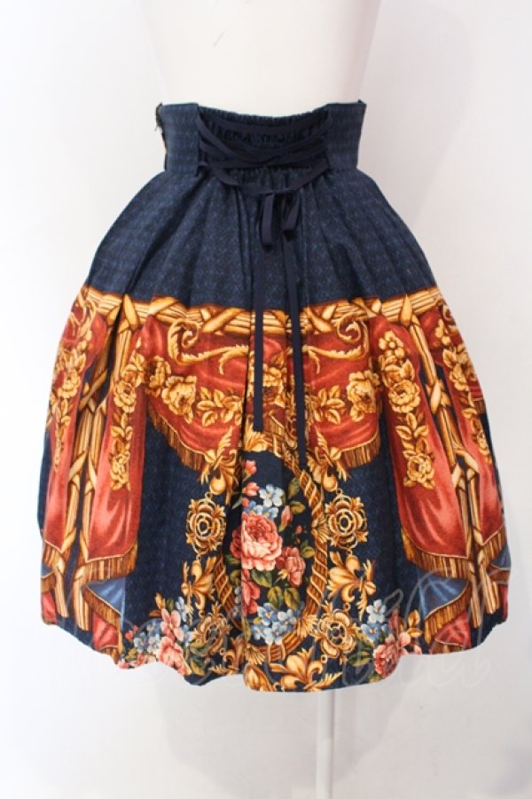 画像4: Innocent World / 宮殿の薔薇スカート M ネイビー O-25-07-12-054-IW-SK-OW-OS (4)