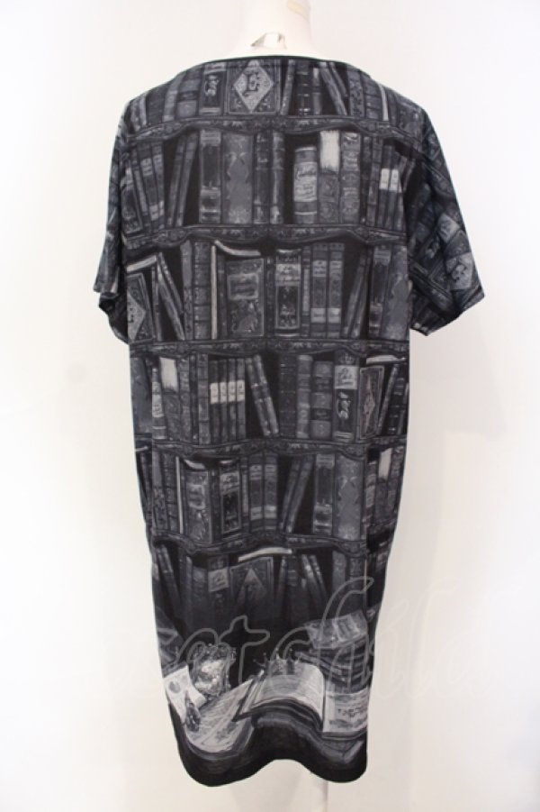 画像3: Enchantlic Enchantilly / 秘密の書斎カットソーワンピース  クロ O-25-07-12-065-LO-OP-OW-OS (3)