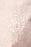 画像2: evelyn / エンブレムシャツ  ピンク O-25-07-12-066-LO-BL-OW-OS (2)