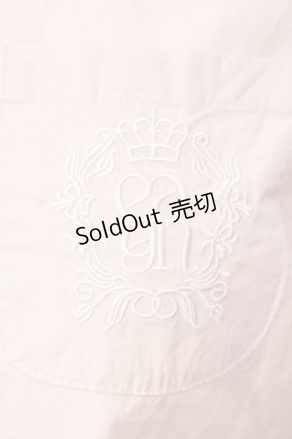 画像2: evelyn / エンブレムシャツ  ピンク O-25-07-12-066-LO-BL-OW-ZS (2)