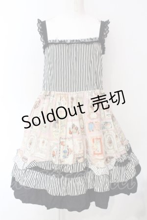 画像: Dangerous nude / カード柄ジャンパースカート  ブラウス×ピンク O-25-07-12-083-PU-OP-OW-OS