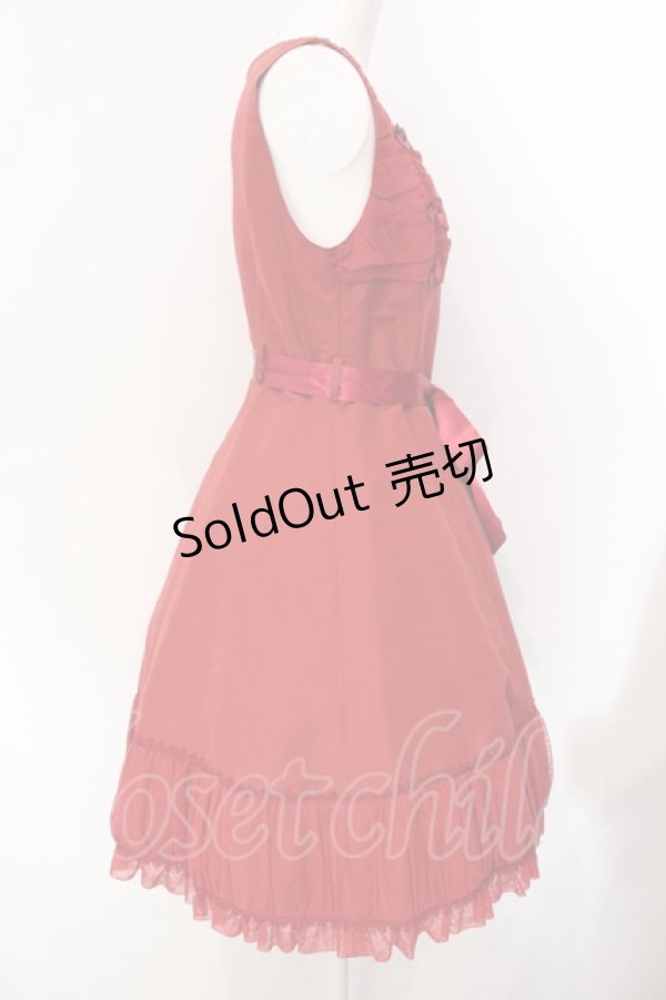 画像3: metamorphose / ドットチュールジャンパースカート（2005年）  アカ O-25-07-12-008-ME-OP-IG-OS (3)