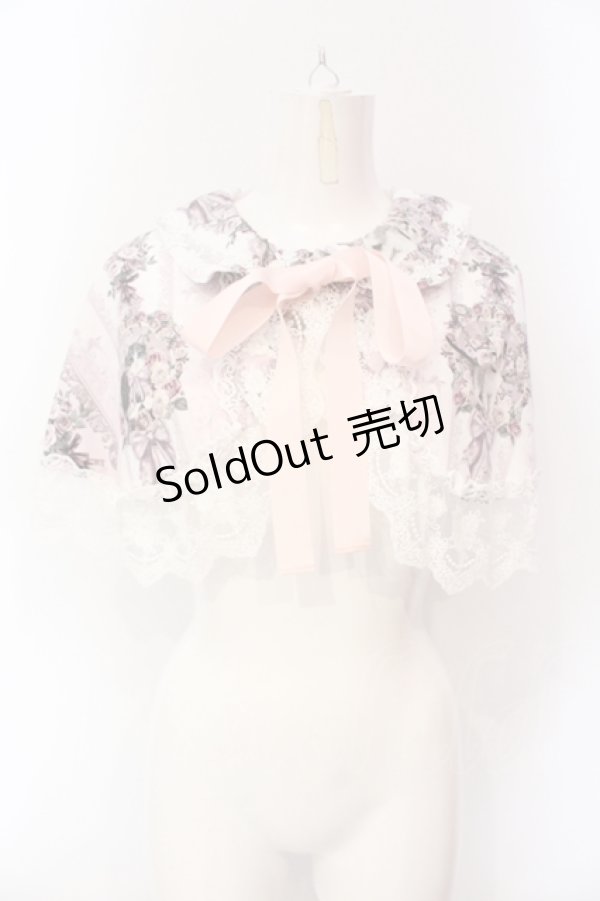 画像1: Royal Princess Alice / Rococo Rose Cat ケープ  ピンク O-25-07-12-090-LO-TO-OW-OS (1)