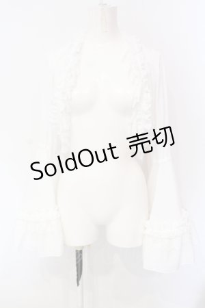 画像: ATELIER PIERROT / Princess Sleeve Bolero　ボレロ  ホワイト O-25-07-12-093-EL-TO-OW-OS
