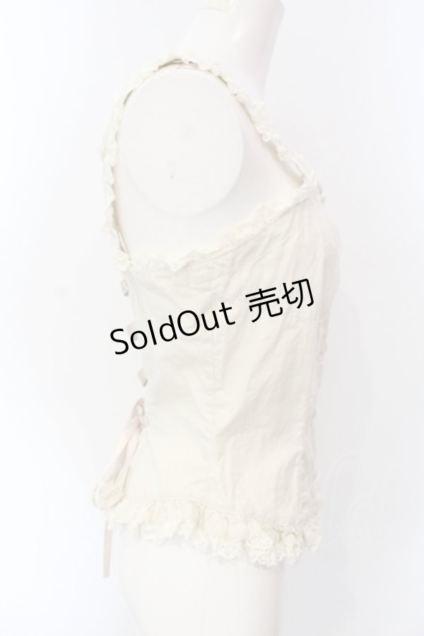 画像4: metamorphose / ブロードビスチェ  アイボリー O-25-07-12-024-ME-TO-IG-OS (4)