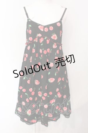画像: MILK / チェリーベリードレス  ブラック×レッド O-25-07-12-027-ML-OP-IG-OS