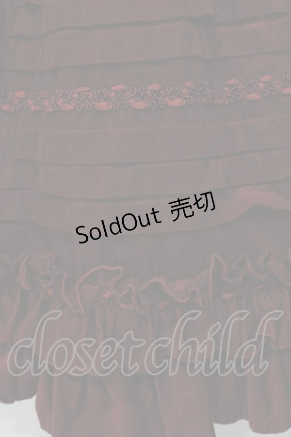 画像2: Victorian maiden / コール天ワンピース  ボルドー O-25-07-14-024-CL-OP-IG-OS (2)