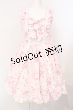 画像: BABY,THE STARS SHINE BRIGHT / Versailles Rose Bouquet柄ロザリージャンパースカート  ピンク O-25-07-14-025-BA-OP-OW-OS
