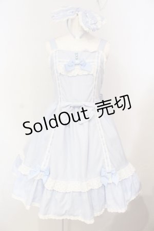 画像: BABY,THE STARS SHINE BRIGHT / リリィレーンジャンパースカート  サックス O-25-07-14-027-BA-OP-OW-OS