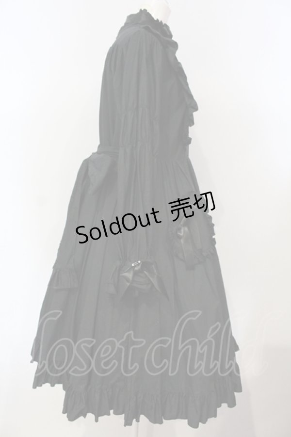 画像3: Physical Drop / ナース風ワンピース長袖ver.  クロ O-25-07-14-032-LO-OP-OW-OS (3)