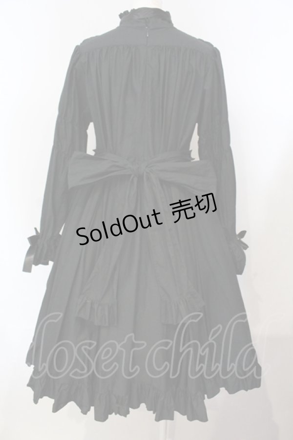 画像4: Physical Drop / ナース風ワンピース長袖ver.  クロ O-25-07-14-032-LO-OP-OW-OS (4)