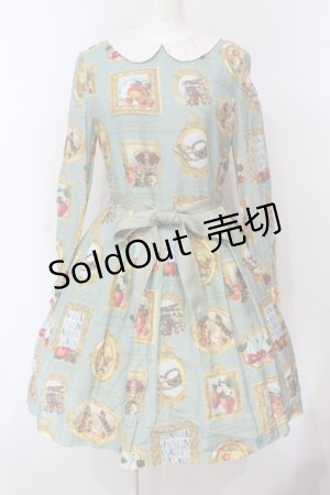 画像: Jane Marple / Anniversaryフレームのワンピース  グリーン O-25-07-14-035-JM-OP-OW-OS