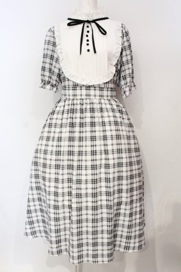 画像1: m petit by misako / ワンピース L シロ×クロ O-25-07-14-037-LO-OP-IG-ZT042 (1)
