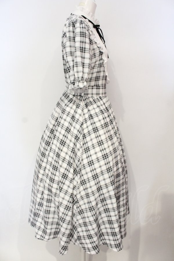 画像2: m petit by misako / ワンピース L シロ×クロ O-25-07-14-037-LO-OP-IG-ZT042 (2)