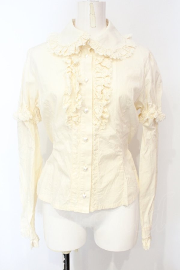 画像1: BABY,THE STARS SHINE BRIGHT / お袖取り外しブラウス  生成り O-25-07-14-038-BA-BL-IG-OS (1)