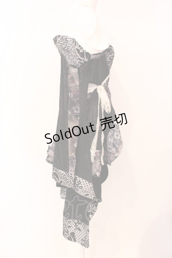 画像2: Qutie Frash / オフショルカーデ  ホワイト×ブラック O-25-07-14-054-QU-JA-IG-OS (2)