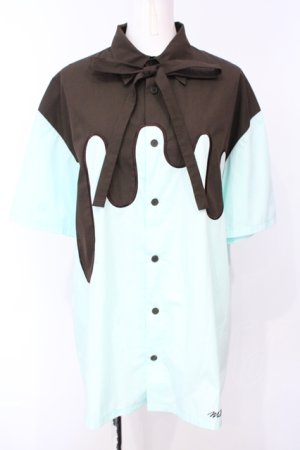 画像: MILKBOY / MELTING シャツ  ミントグリーン O-25-07-14-061-MB-BL-OW-OS