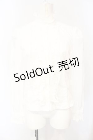 画像: Jane Marple / レース配色スタンドネックブラウス M シロ O-25-07-14-062-JM-BL-IG-OS