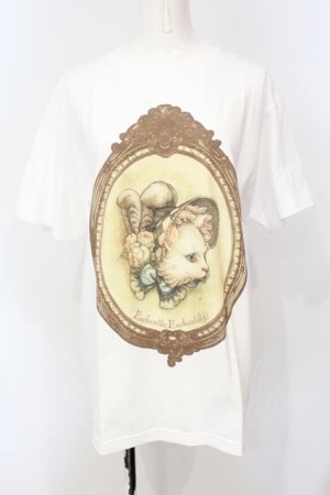 画像: Enchantlic Enchantilly / ボンネット猫ちゃんTシャツ M ホワイト O-25-07-14-066-LO-TS-IG-OS