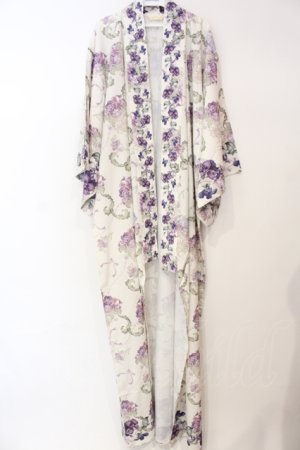 画像: Enchantlic Enchantilly / 麗しのヴィオレッタ柄〜Haori〜浴衣（生成り）  キナリ O-25-07-14-002-LO-OP-IG-OS