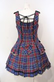 画像4: Angelic Pretty / Academyタータンジャンパースカート  ブルーチェック O-25-07-14-008-AP-OP-IG-OS (4)