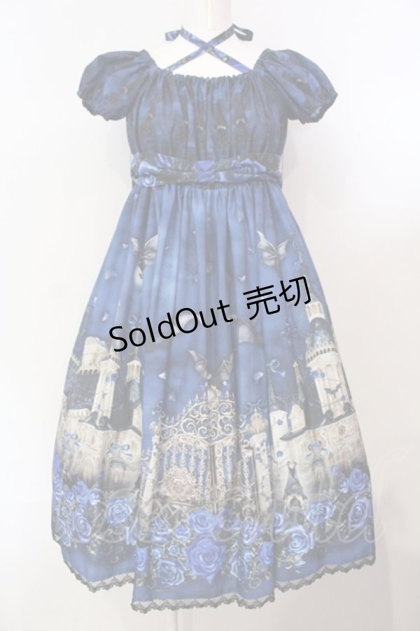 画像1: Enchantlic Enchantilly / 幻影薔薇城〜コウモリ公爵からの招待状〜ワンピース  ブルー O-25-07-14-012-LO-OP-IG-OS (1)