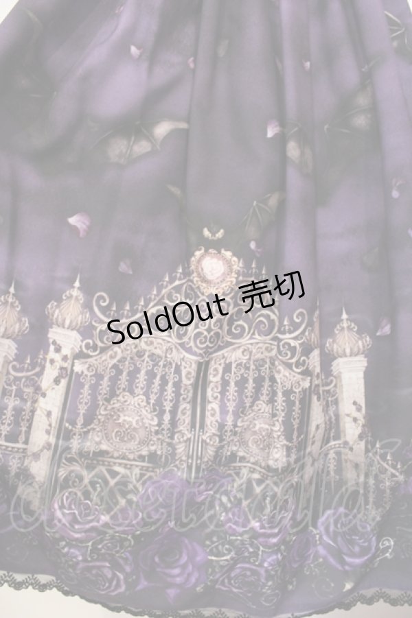画像2: Enchantlic Enchantilly / 幻影薔薇城〜コウモリ公爵からの招待状〜ワンピース  紫の夜 O-25-07-14-013-LO-OP-IG-OS (2)