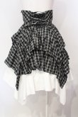 画像3: ATELIER BOZ / ティニーチェックスカート  ブラック×ホワイト O-25-07-14-017-EL-SK-OW-OS (3)