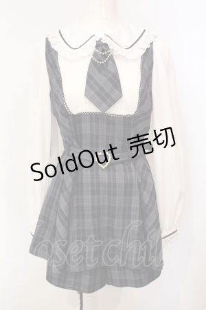 画像: Secret Honey / ネクタイベルト付セットアップ  グレー O-25-07-14-003-CA-OP-IG-OS