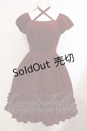 画像: Victorian maiden / コール天ワンピース  ボルドー O-25-07-14-024-CL-OP-IG-OS