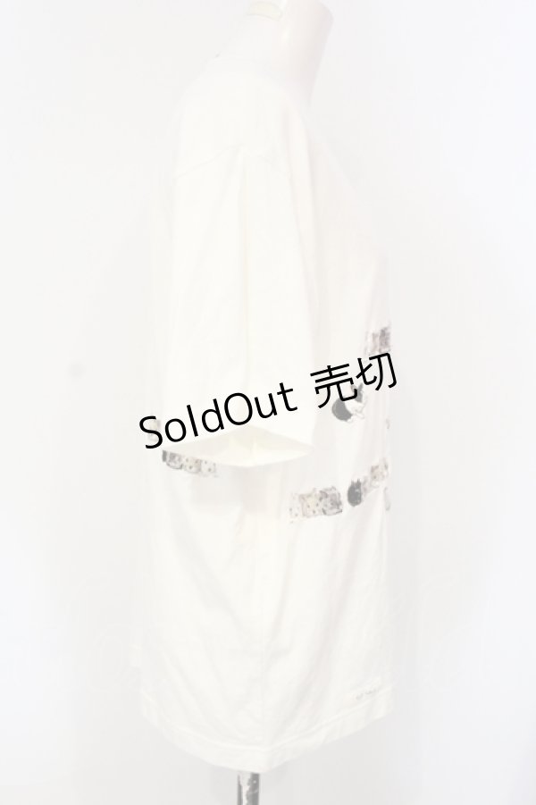 画像2: Karl Helmut / おしくらまんじゅううさぎ刺繍Tシャツ 3（M） アイボリー O-25-07-15-037-EL-TO-OW-ZT183 (2)